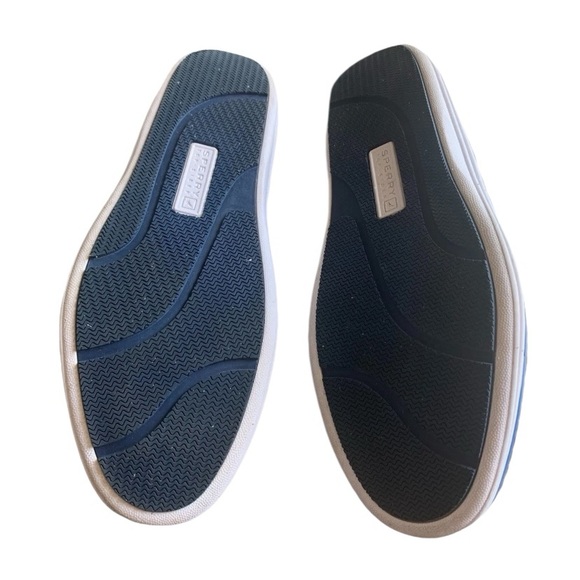 Sperry Top-Sider Men’s Black Size 10M Boat Shoes 2 Eye Lace Up Leather EUC - Picture 2 of 9